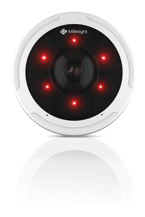 milesight fisheye camera pro with smart ir function on
