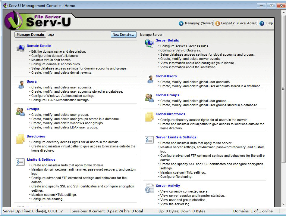 Serv-U software