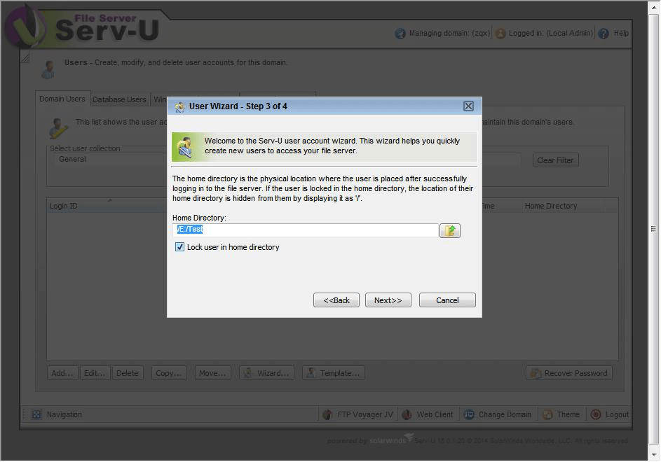 Serv-U software