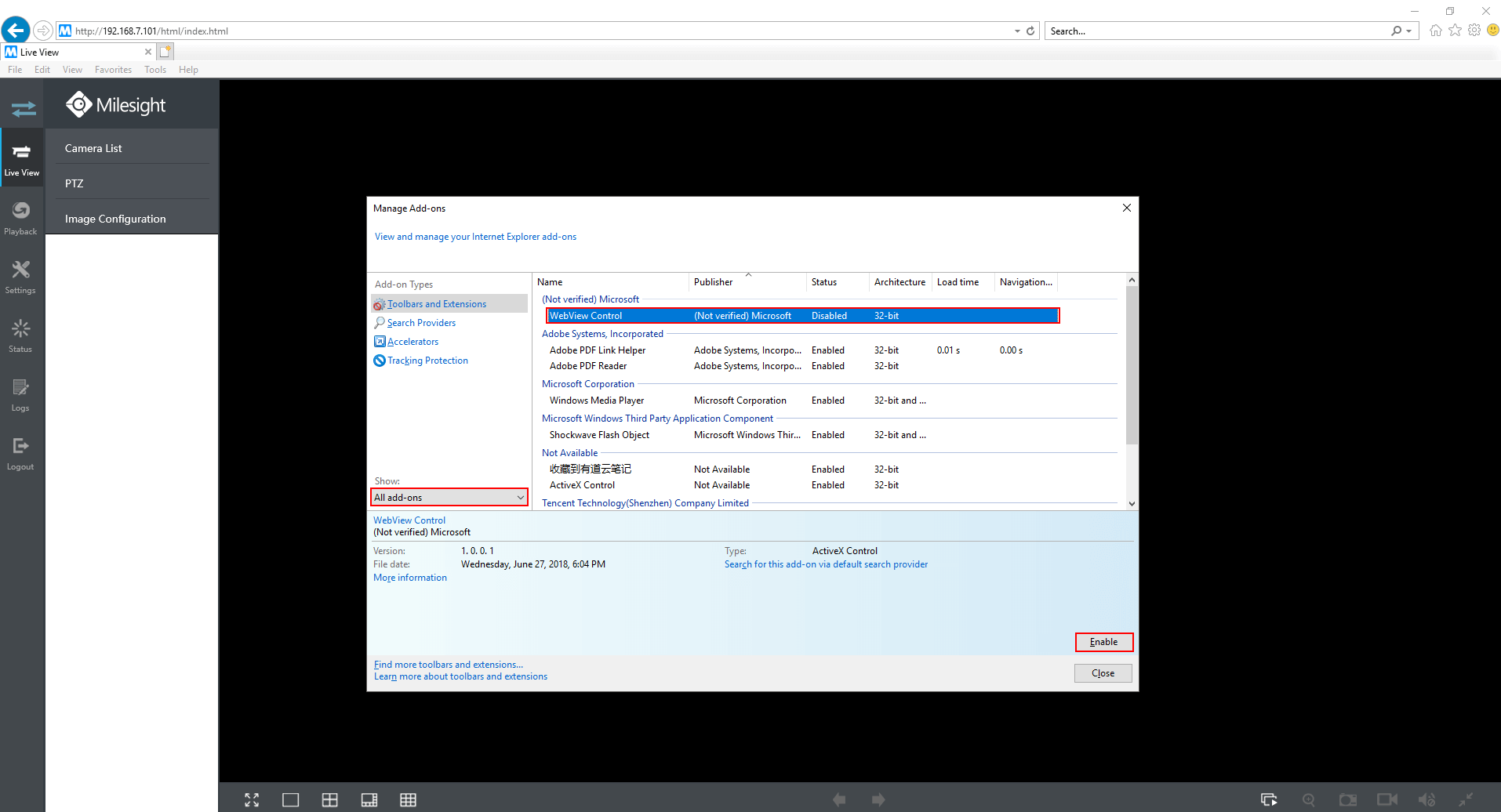 NVR Plugin Installation on Windows