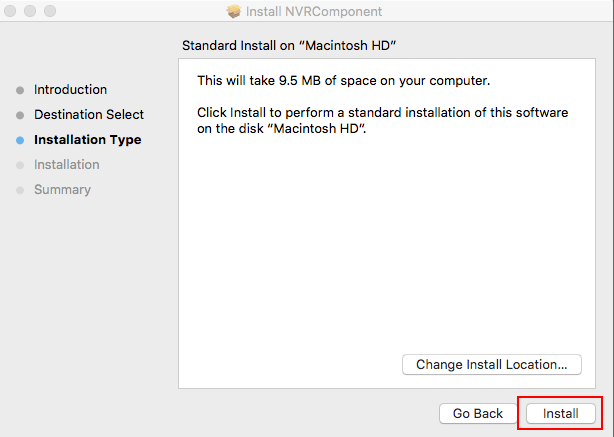 NVR Plugin Installation on MAC