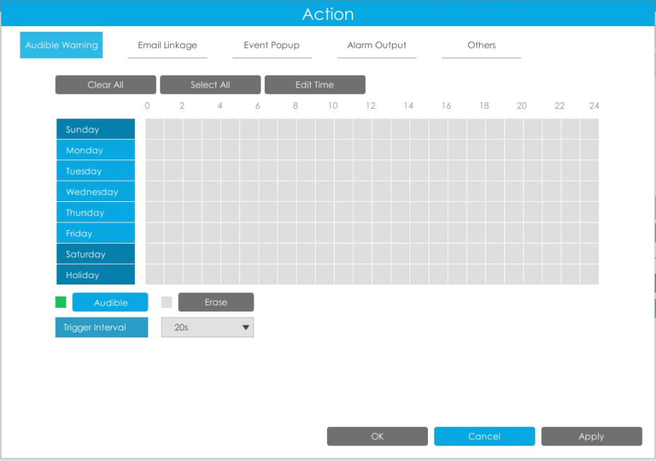 Event Record Settings